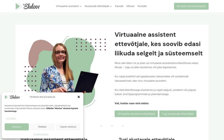 Screenshot of eluloov.ee