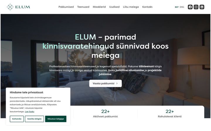 Screenshot of elum.ee