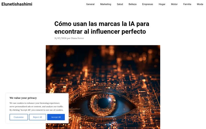 Screenshot ta' elunet.fr