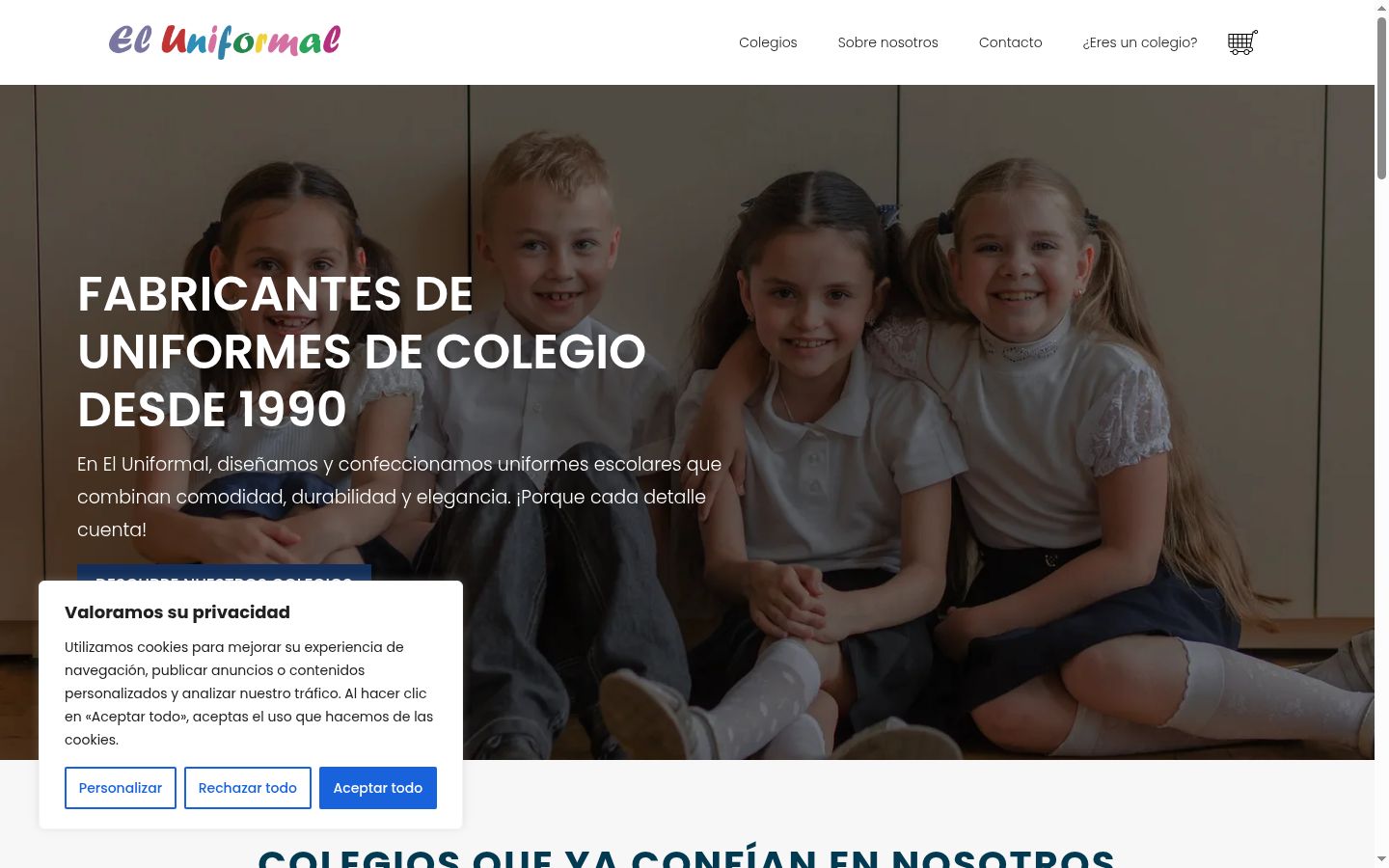 Zrzut ekranu banera zgody wyświetlanego przed jakąkolwiek interakcją