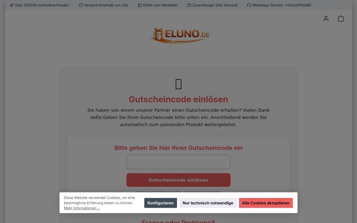 Screenshot ta' eluno.de