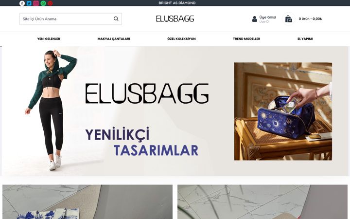 Screenshot of elusbagg.com
