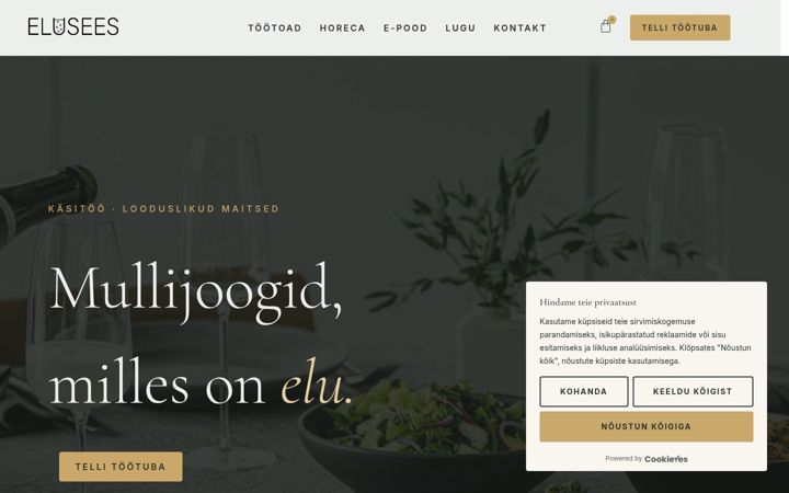 Screenshot of elusees.ee