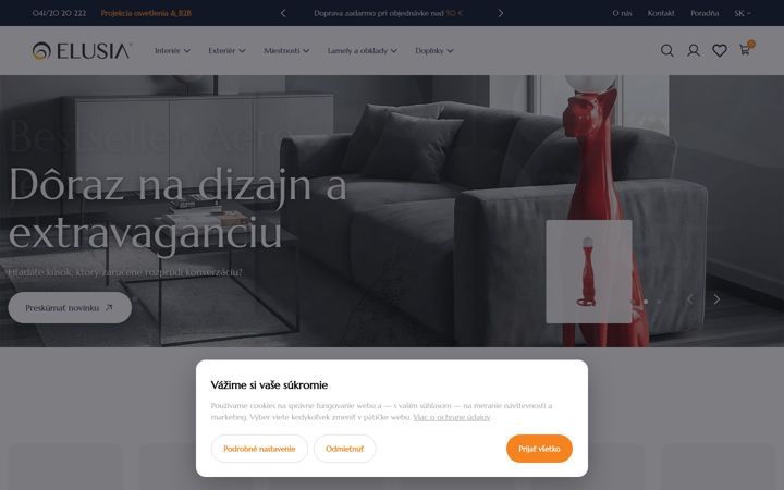 Screenshot of elusia.sk