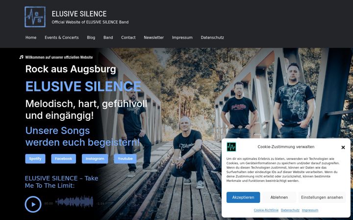 Screenshot ta' elusivesilence.de