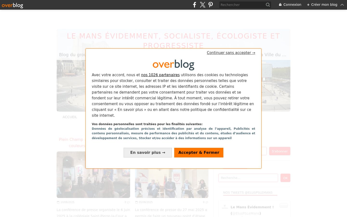 Screenshot tal-banner tal-kunsens muri qabel kwalunkwe interazzjoni