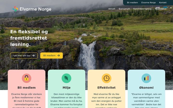 Screenshot of elvarme.com
