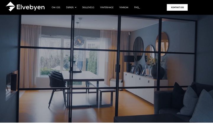 Screenshot van elvebyen-interior.no