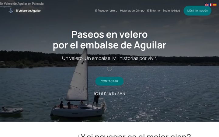 Screenshot of elvelerodeaguilar.es