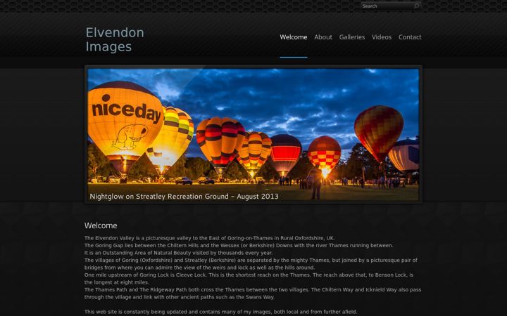 Screenshot of elvendonimages.net