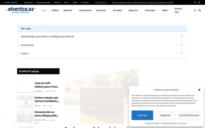 Screenshot του elvertice.es