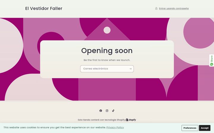 Screenshot of elvestidorfaller.com