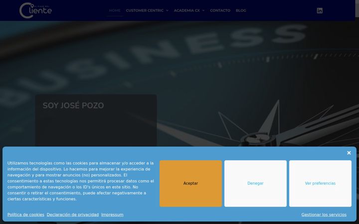 Screenshot of elviajedelcliente.com