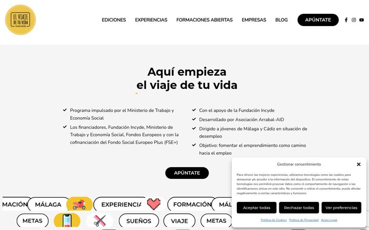 Snimka zaslona za elviajedetuvida.org