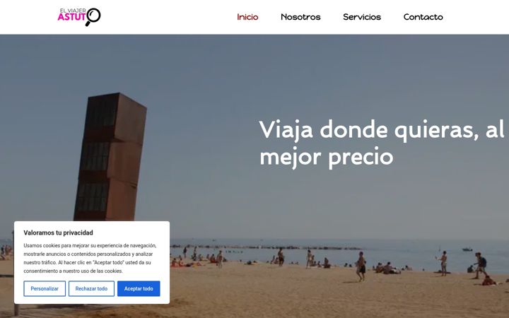 Ekrānuzņēmums no elviajeroastuto-agencia.es