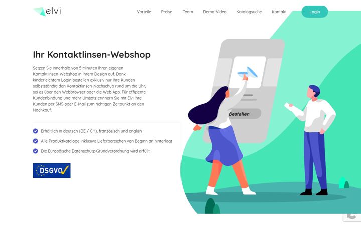 Screenshot of elviapp.com