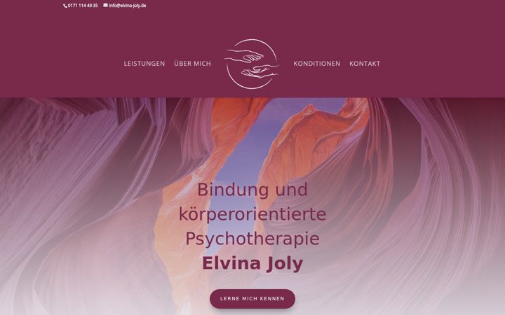 Screenshot of elvina-joly.de