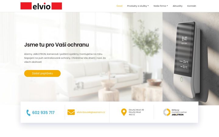 Skærmbillede af elvio.cz