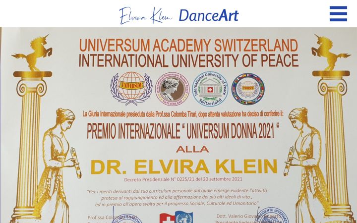 Screenshot of elvira-klein.de
