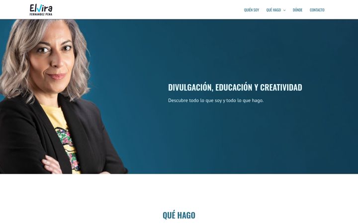 Screenshot of elvirafernandezpena.com