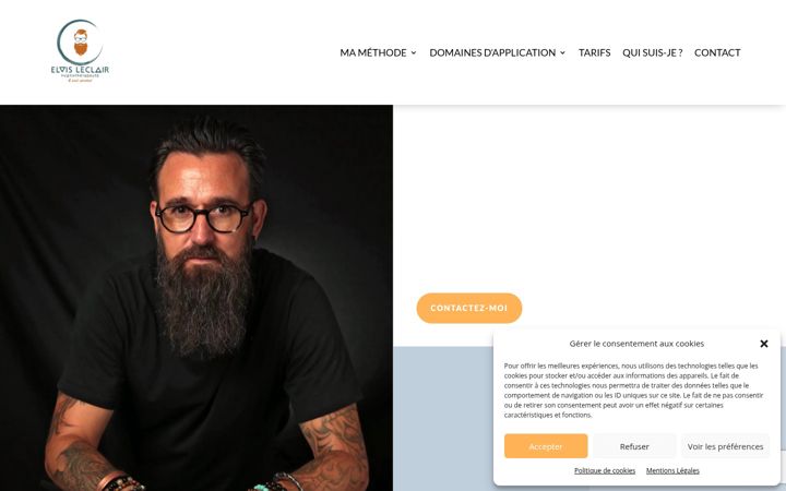 Screenshot ta' elvis-leclair-hypnose.fr