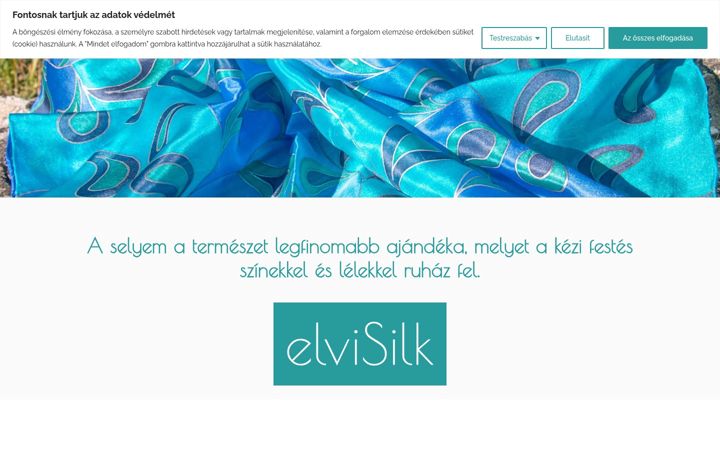 Snímek obrazovky elvisilk.hu