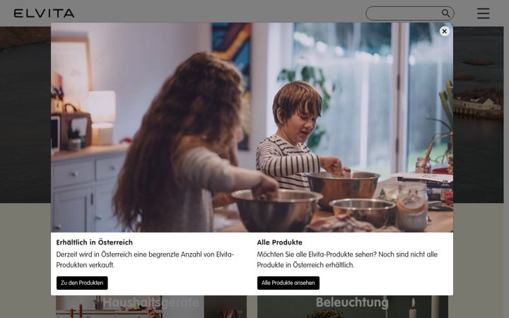 Screenshot of elvita.de