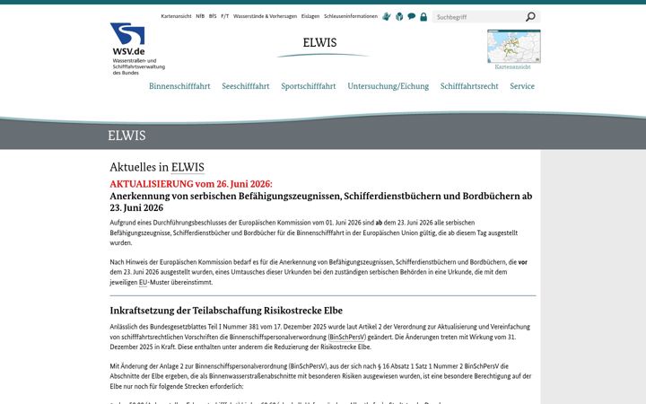 Screenshot of elwis.de