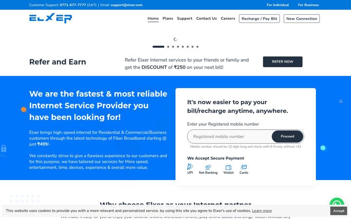 Screenshot of elxer.com