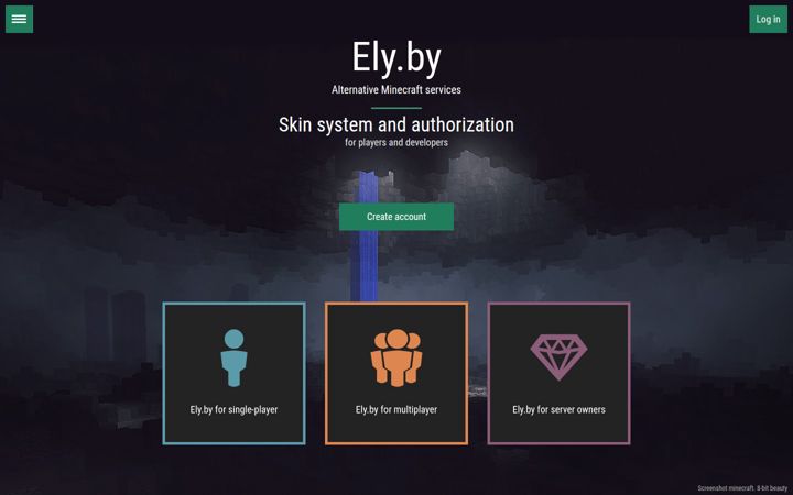 Screenshot van ely.by