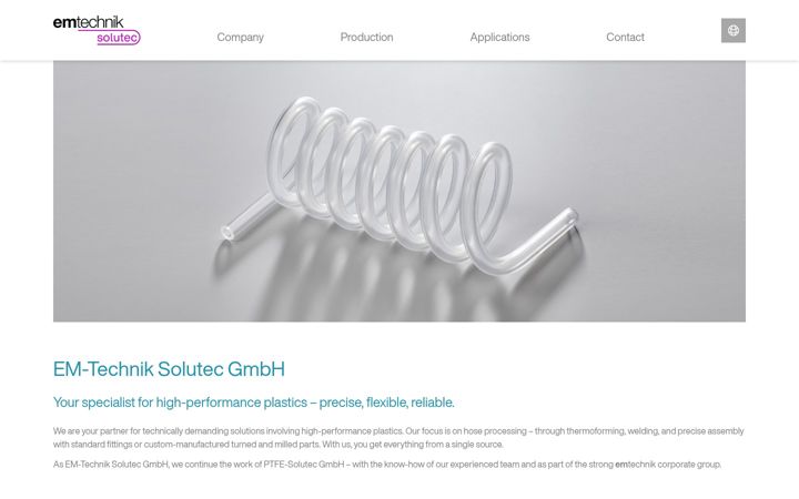 Skärmbild av em-solutec.com