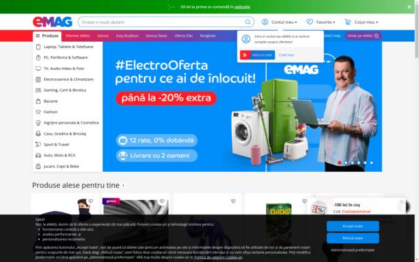 Screenshot of emag.ro