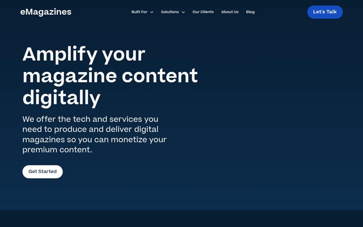 Screenshot of emagazines.com