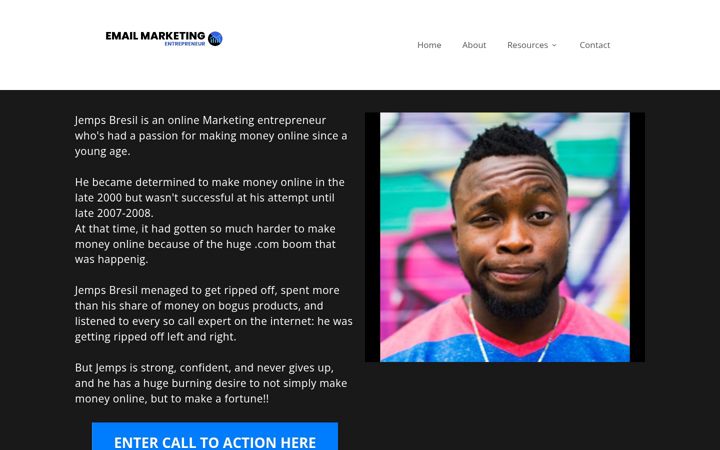 Snímek obrazovky emailmarketingentrepreneur.com