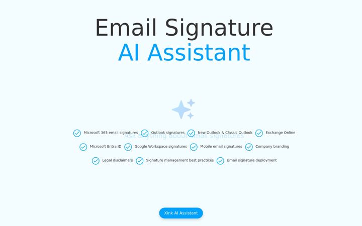 Screenshot of emailsignature.com