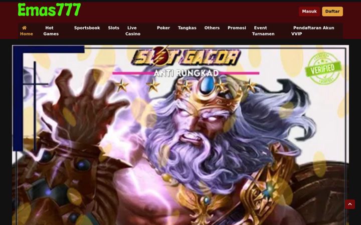 Screenshot of emas777slot.com