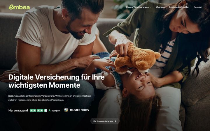 Skærmbillede af embea.com