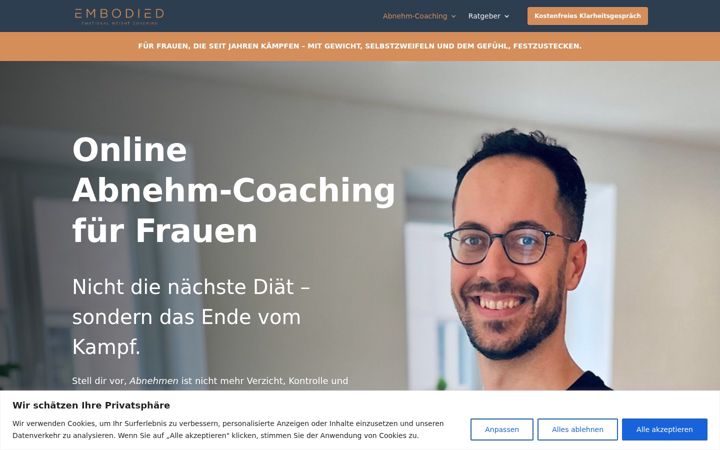 Ekrānuzņēmums no embodied.de