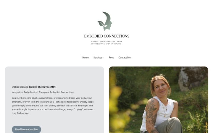 Screenshot von embodiedconnections.co.uk