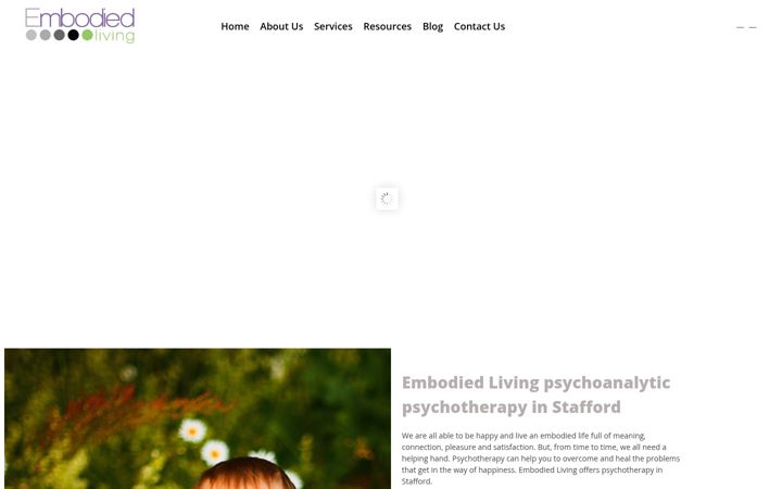 Screenshot von embodiedliving.co.uk