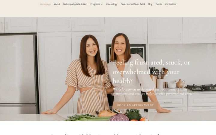 Screenshot stránky embodiiwellness.co