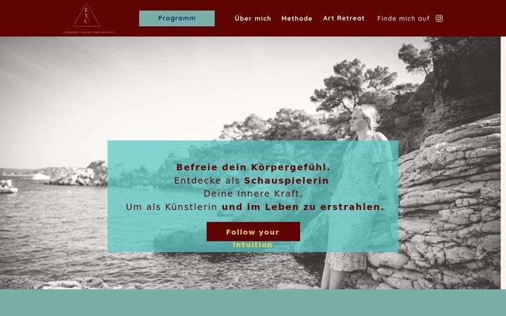 Screenshot of embody-your-creativity.de