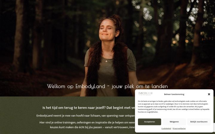 Screenshot of embodyland.com