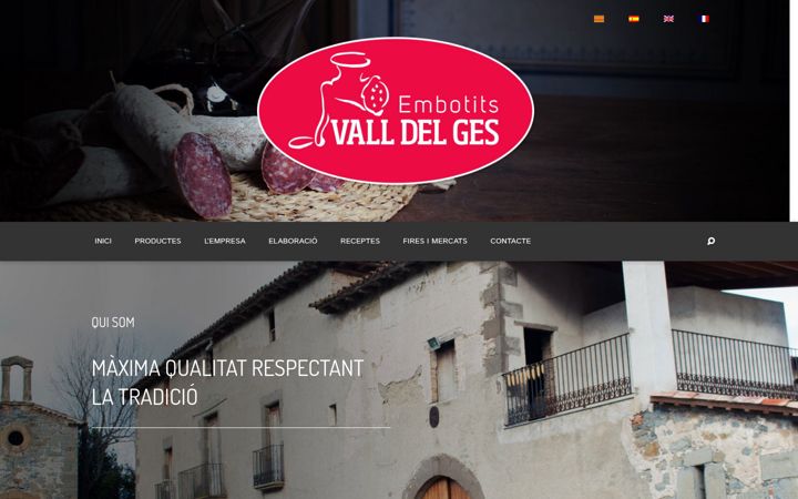Screenshot of embotitsvalldelges.com