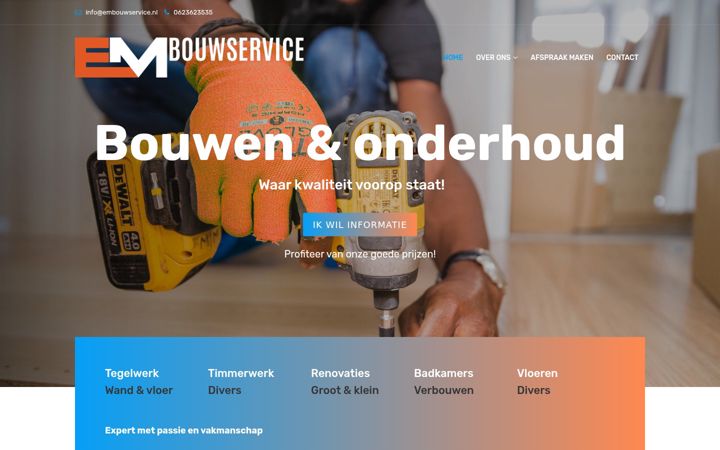 Screenshot ta' embouwservice.nl