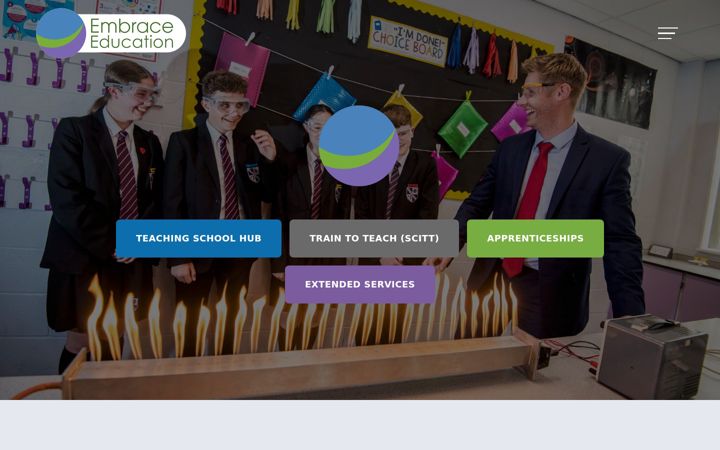 Screenshot von embrace-education.co.uk