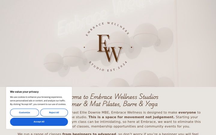 Screenshot von embracestudio.co.uk