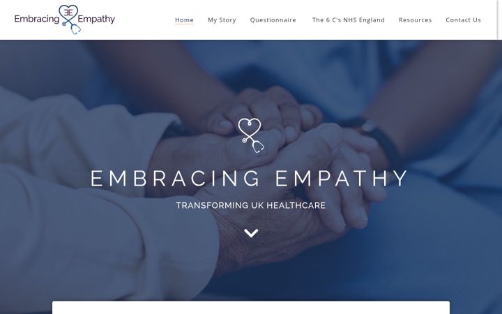 Screenshot von embracingempathy.co.uk