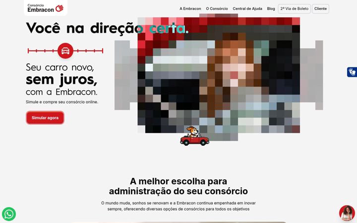Screenshot of embracon.com.br