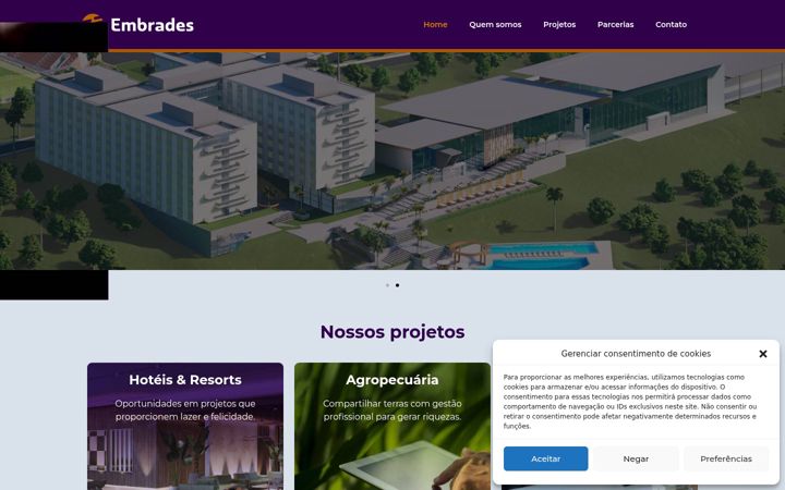 Screenshot di embrades.com.br